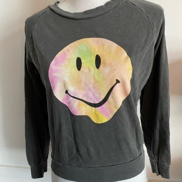 Wildfox • Psychedelic Smiley Face Sweatshirt - Picture 4 of 6